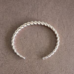 NWOT Rose Gold Plated Twisted Bangle Bracelet
